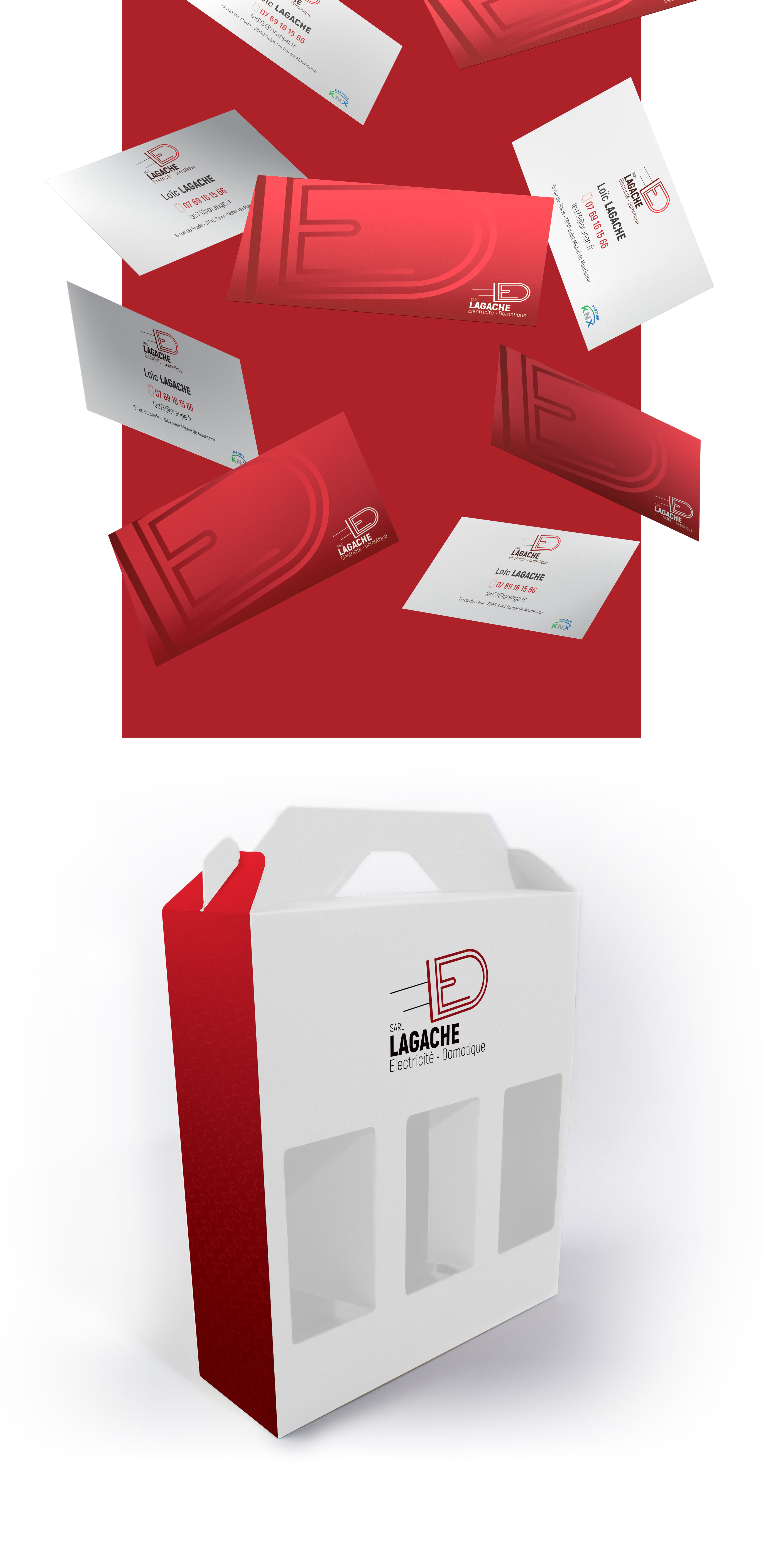 Floating Business Cards Mockup by Anthony Boyd Graphics
